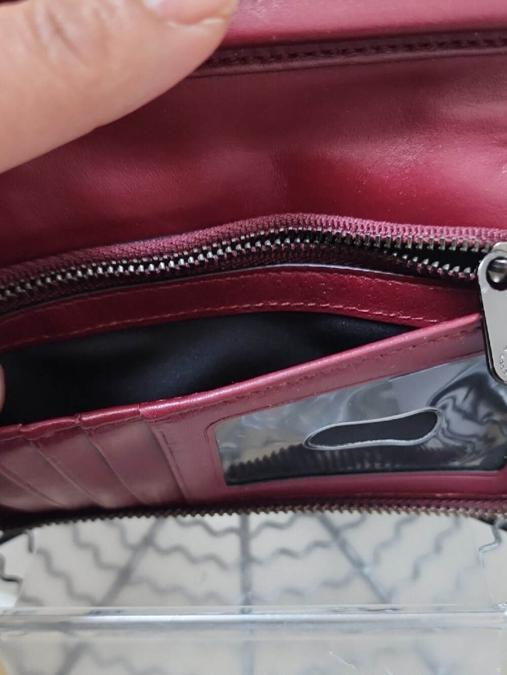 Marc by Marc Jacobs Raspberry Pink Leather Zip Wristlet - Picture 7 of 8